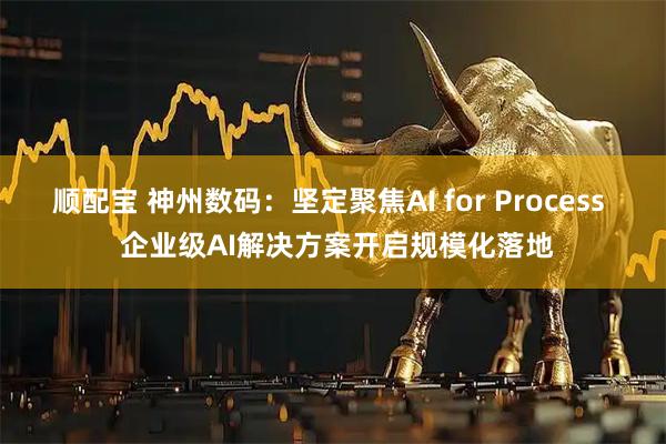 顺配宝 神州数码：坚定聚焦AI for Process  企业级AI解决方案开启规模化落地