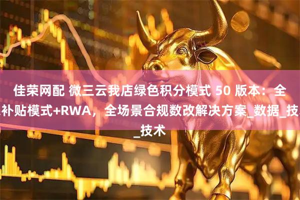 佳荣网配 微三云我店绿色积分模式 50 版本：全民补贴模式+RWA，全场景合规数改解决方案_数据_技术